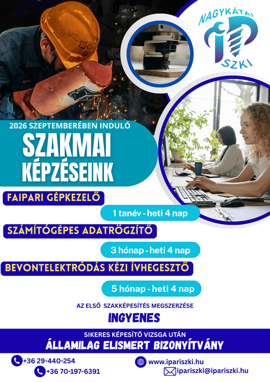 Szeptemberben induló szakmai képzéseink
